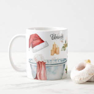 Caneca De Café Banheira de Spa temática de Natal