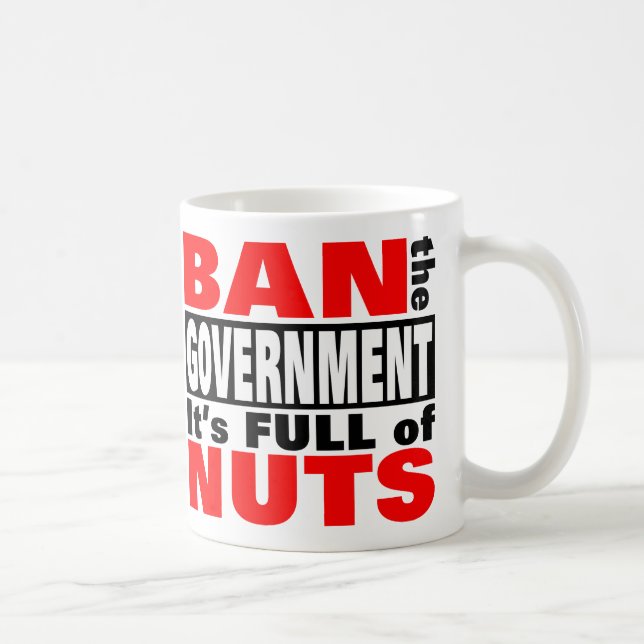 Caneca De Café Banir o GOVERNO (Direita)