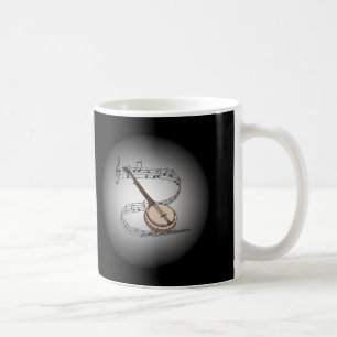 Caneca De Café Banjo ~ Globo Musical ~ Instrumento Musical ~
