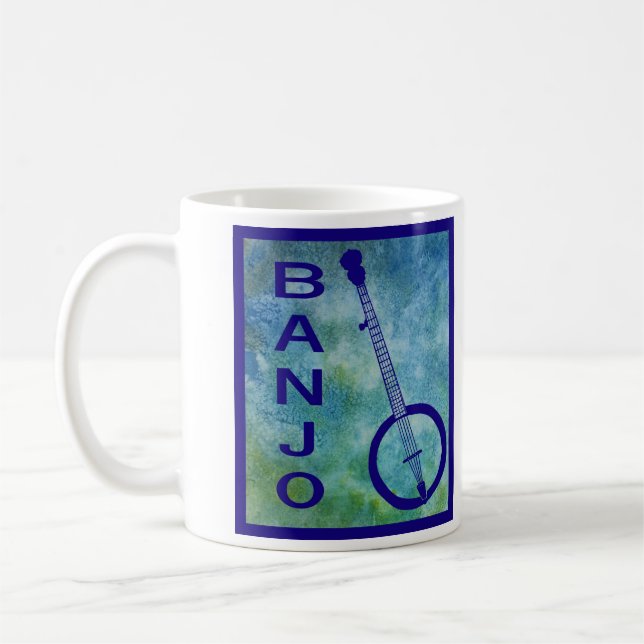 Caneca De Café Banjo no azul (Esquerda)