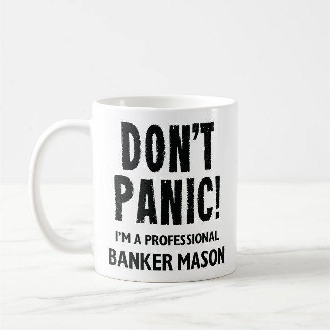 Caneca De Café Banker Mason Coffee Mug Gift (Esquerda)