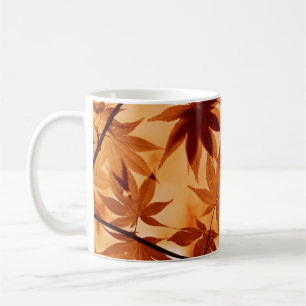 Caneca De Café Banner de Folhas de Mapeamento