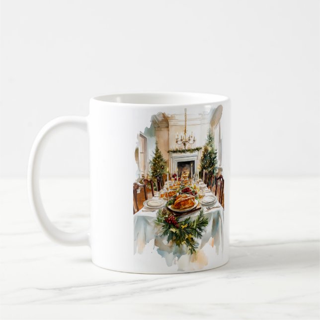 Caneca De Café Banquete de Natal (Esquerda)