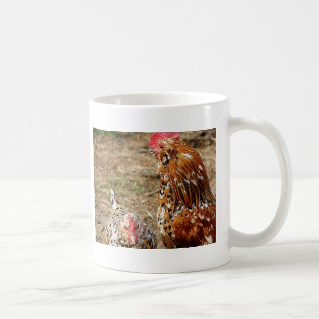 Caneca De Café Bantam Hen e Rooster (Direita)