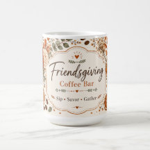 Bar de Café Friendsgiving