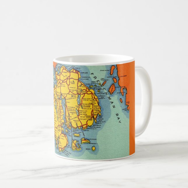 Caneca De Café Bar Harbor - Ilha do Deserto Mt (Frente Esquerda)