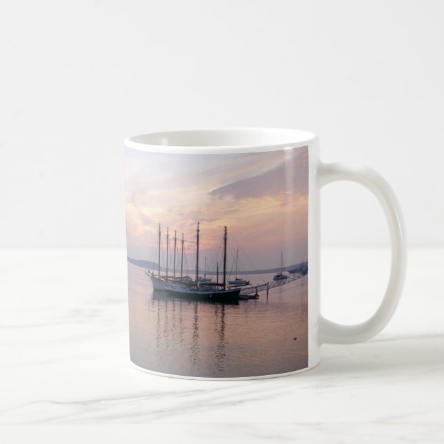 Caneca De Café Bar Harbor ships no Sunrise I (Direita)