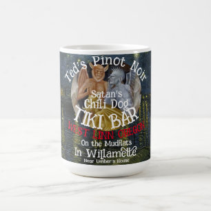 Caneca De Café Bar Tiki Cachorro Quente de Satã Pinot Noir de Ted