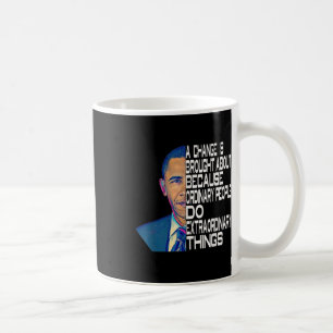 Caneca De Café Barack Obama 44 Presidente dos EUA Citação Polític