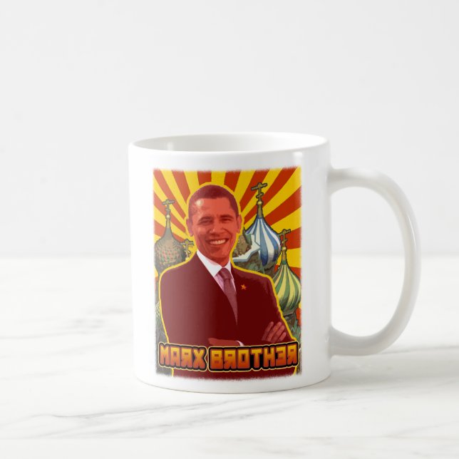 Caneca De Café Barack Obama: Irmão de Marx (Direita)