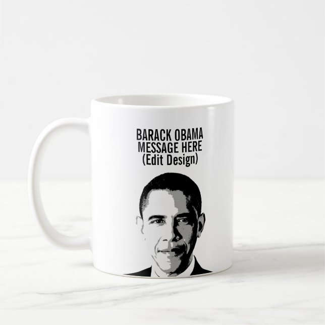 Caneca De Café Barack Obama Personalizado (Esquerda)