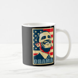 Caneca De Café Barack Obama Presidente 44 American Flag Happy Dem