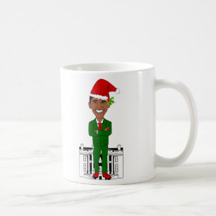Caneca De Café barack obama santa claus