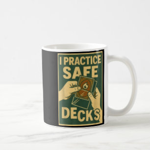 Caneca De Café Baralhos Seguros Engraçados Jogo de Cartas Troca P