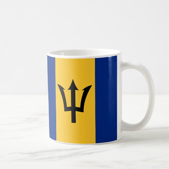 Caneca De Café Barbados Sinalizador Cerâmica Mug (Direita)
