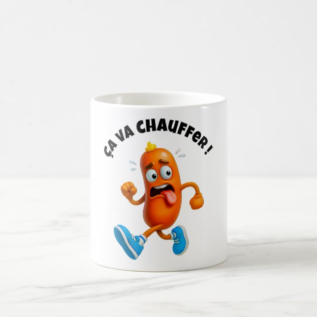 Caneca De Café Barbecue avec saucisse : Ça va chauffer !  (Centro)