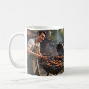 Caneca De Café Barbecue Man Mug