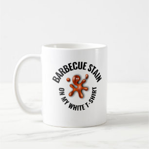Caneca De Café Barbecue Stain no meu branco  