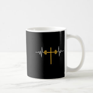 Caneca De Café Barbell Cross Dumbbell Jesus Funny Christian Worko