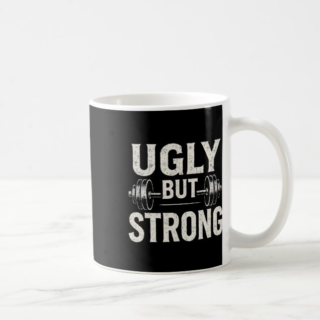 Caneca De Café Barbell De Trabalho De Gym Engraçado Mas Útil (Direita)
