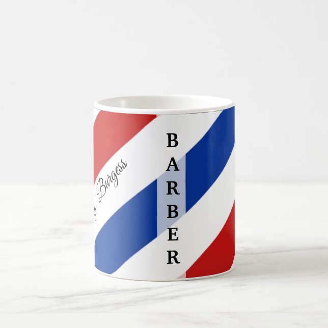 Caneca De Café Barber Compro Pole Hairdresser Moderno (Centro)