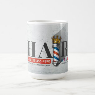 Caneca De Café Barber Hair Compra Rei Coroa Barbeiro Par Salão