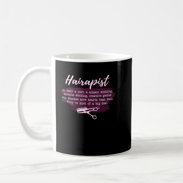 Caneca De Café Barber Hairapist Definition Gift For Haircutter Ha (Esquerda)
