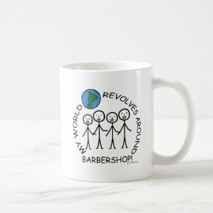 Caneca De Café Barbershop - O Mundo Revola-se