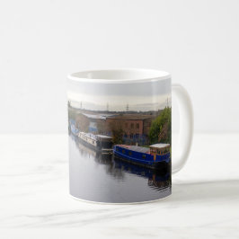 Caneca De Café Barcaças no Canal Knottingley e Goole
