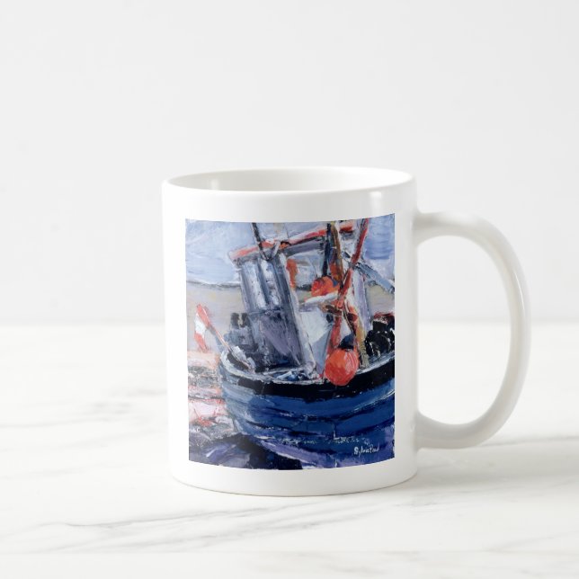 Caneca De Café Barco com bóia vermelha (Direita)