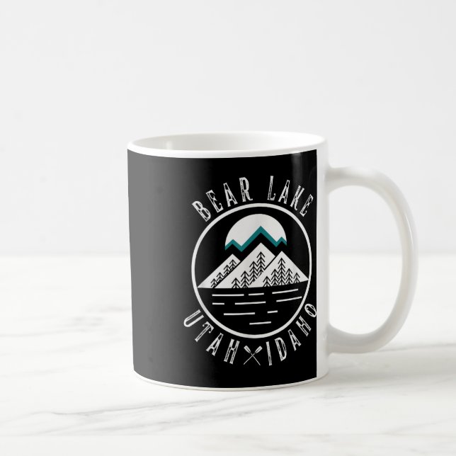 Caneca De Café Barco de acampamento Bear Lake Utah Idaho (Direita)