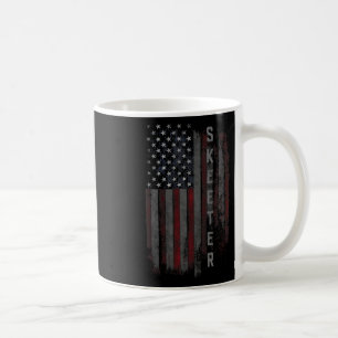 Caneca De Café Barco de Pesca da Família Skeeter Bandeira America