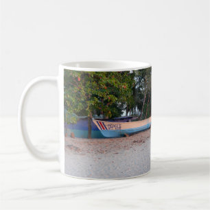 Caneca De Café Barco de Pesca na praia de Tamarindo, Costa Rica