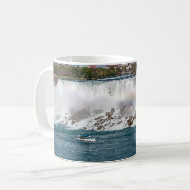Caneca De Café Barco em American Falls de Niagara Falls (Frente Esquerda)