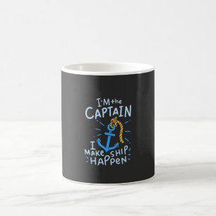 Caneca De Café Barco - Eu sou o Capitão