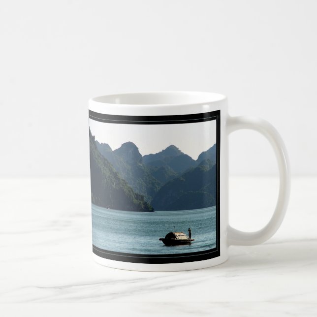 Caneca De Café Barco na baía de Halong (Direita)