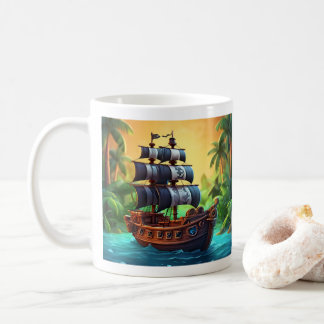 Caneca De Café Barco pirata