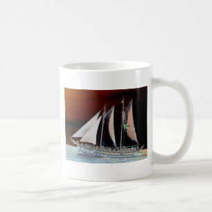 Caneca De Café Barcos à Vela