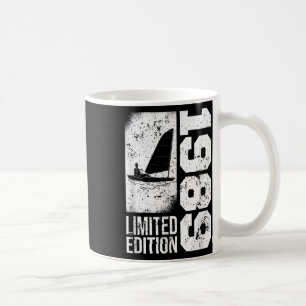 Caneca De Café Barcos à vela de iates de marinheiros Vintage 1989