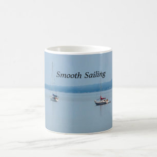 Caneca De Café Barcos à vela no rio