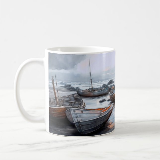 Caneca De Café Barcos ao largo (Esquerda)