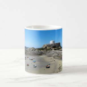 Caneca De Café Barcos e Cinzas de Forte em Guernsey