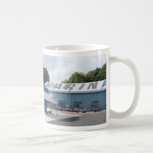 Caneca De Café Barcos Em Terra (Direita)