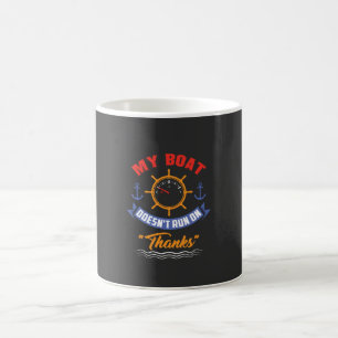 Caneca De Café Barcos - Meu Barco Não Funciona Com Obrigado