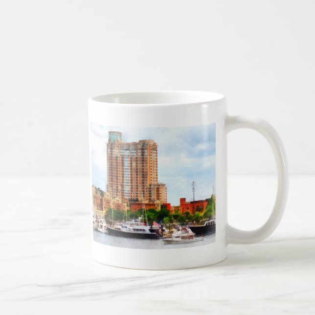 Caneca De Café Barcos no interior do porto Baltimore MD (Direita)