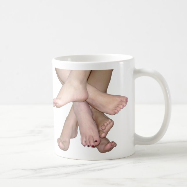 Caneca De Café Bare Feet Art (Direita)