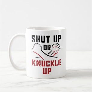 Caneca De Café Bare Knuckle Boxing Cala-te ou Arranca-te
