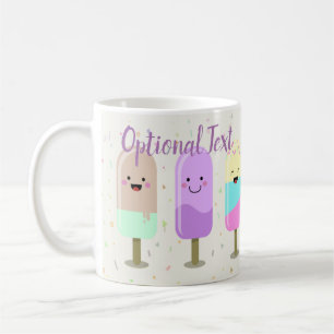 Caneca De Café Bares e picles sorridentes de Sorvete felizes