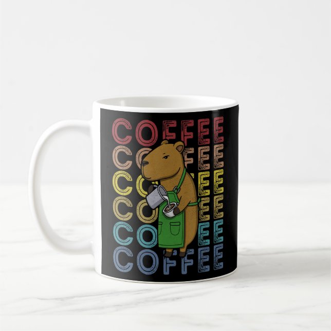 Caneca De Café Barista café capybara capybarista cappuccinos mi (Esquerda)