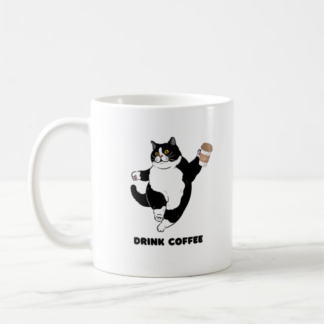 Caneca De Café Barista Cat (Esquerda)